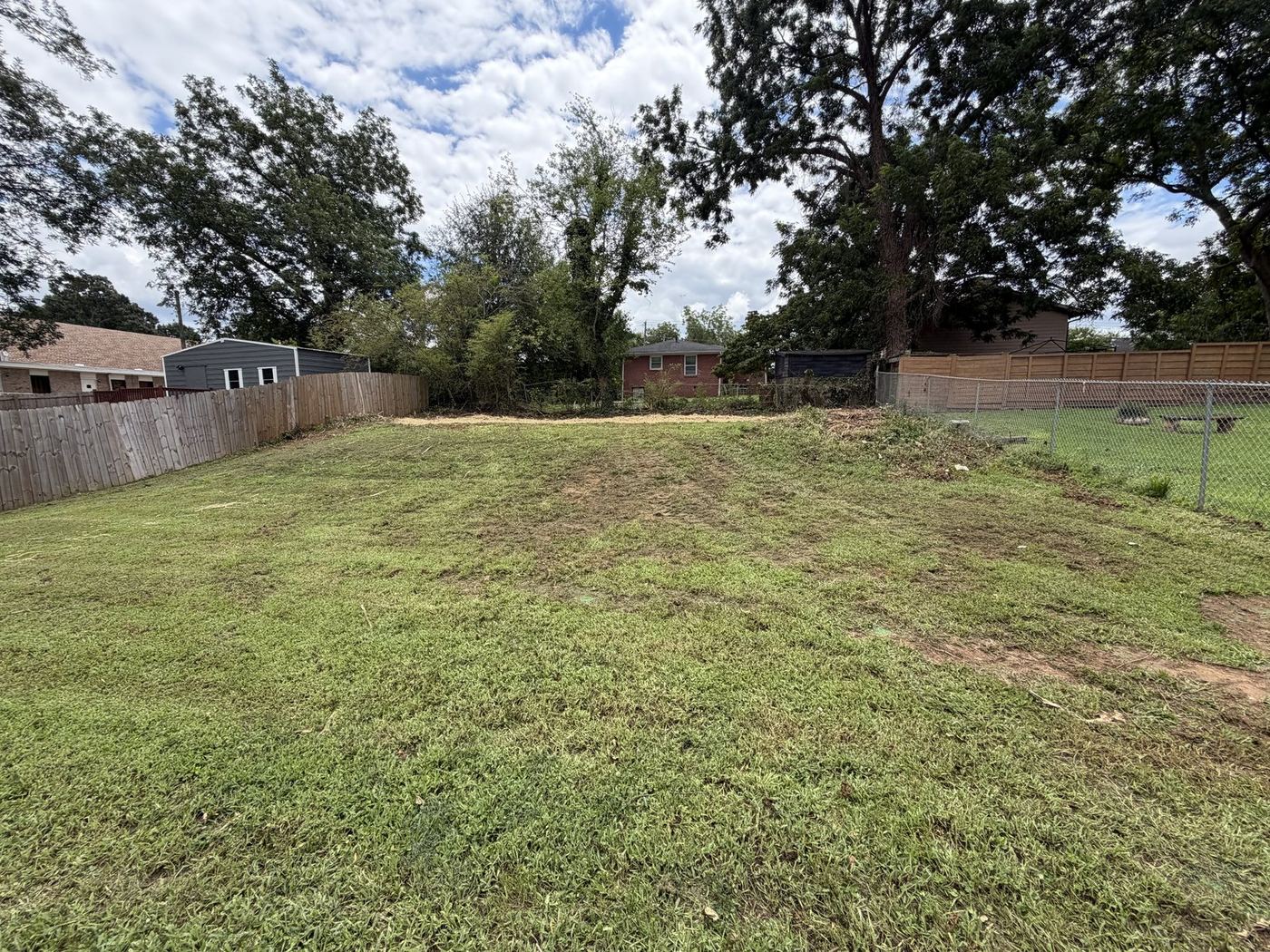 Ground cleared back to open, usable land in north Georgia